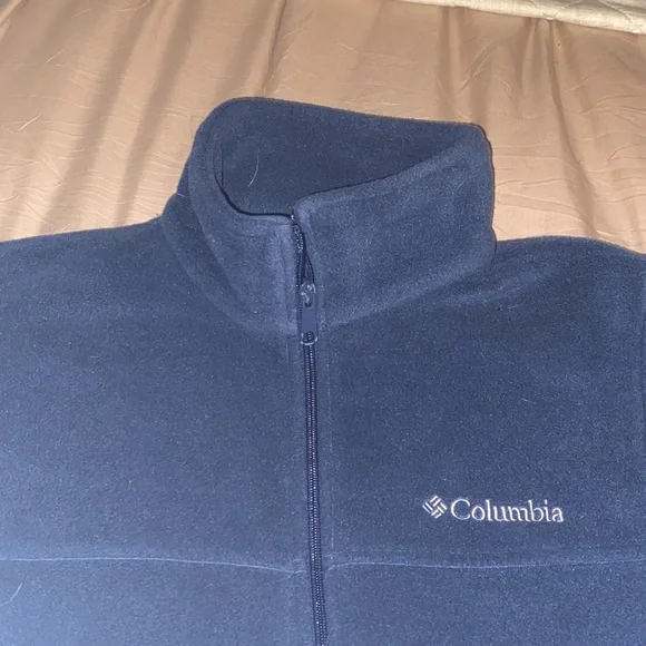 Columbia navy Blue Fleece Jacket - Picture 2 of 6